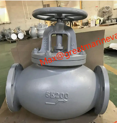 JIS F 7305 MARINE CAST IRON GLOBE VALVE 2 &quot;den 14&quot; IMPA'ya kadar