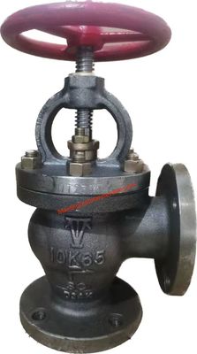 Deniz dökme çelik açı SDNR valfi JIS F7472 10K KIRMİ EL TEKERİ