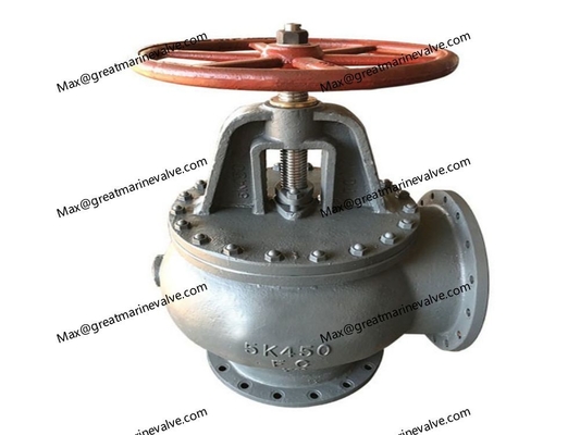 Qingdao Marine Dökme Demir Vidalı Çek Açılı Vana JIS F7354 5K