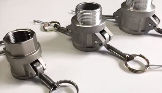 Hızlı bağlama camlock bağlantı armatürleri, Paslanmaz çelik (SS316, SS304), Bakır, Alüminyum, Polipropilen, Naylon