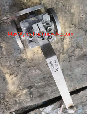Deniz kullanımı üç yönlü top valfi,T-TYPE, paslanmaz çelik C/W S.S. STEM, Flanged ENDS, JIS 5K